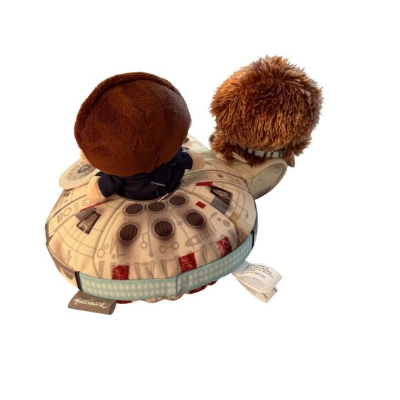 Hallmark Itty Bittys Star Wars Han Solo & Chewbacca Plush Millennium Falcon Coll - Picture 2 of 3